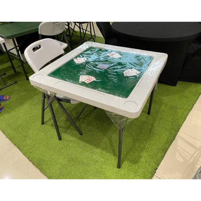 Krisbow Meja Mahjong /Meja Poker/Meja Lipat Serbaguna/Meja Teras Deanayolistore