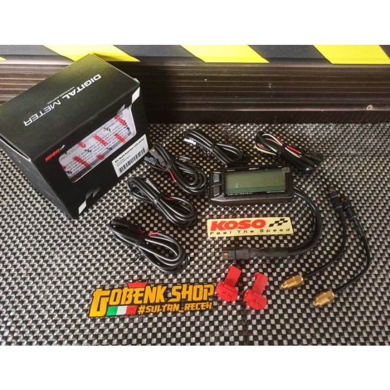 Multi meter KOSO EFi Universal Buat RPM / Temp / AFR / Volt meter / Shift light / jam