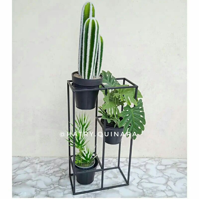 Pot Metal Besi, Pot besi nordic, pot kaleng gantung