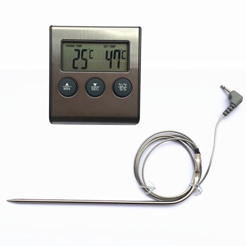 Termometer Masak Digital Bahan Stainless Steel untuk BBQ / Oven Portabel Thermometer