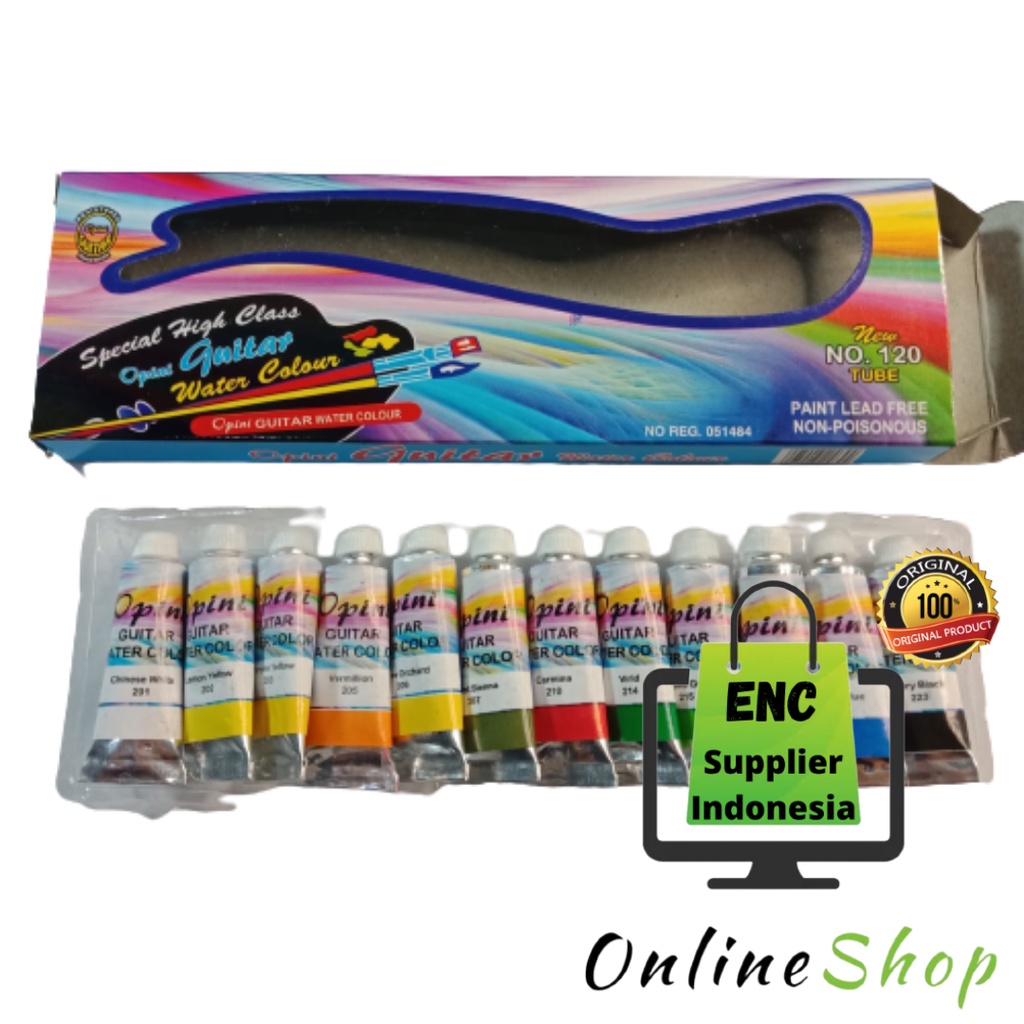 

12 w Cat air 120 polar guitar water colour 12w watercolor cadwell original asli per set - enc.sup