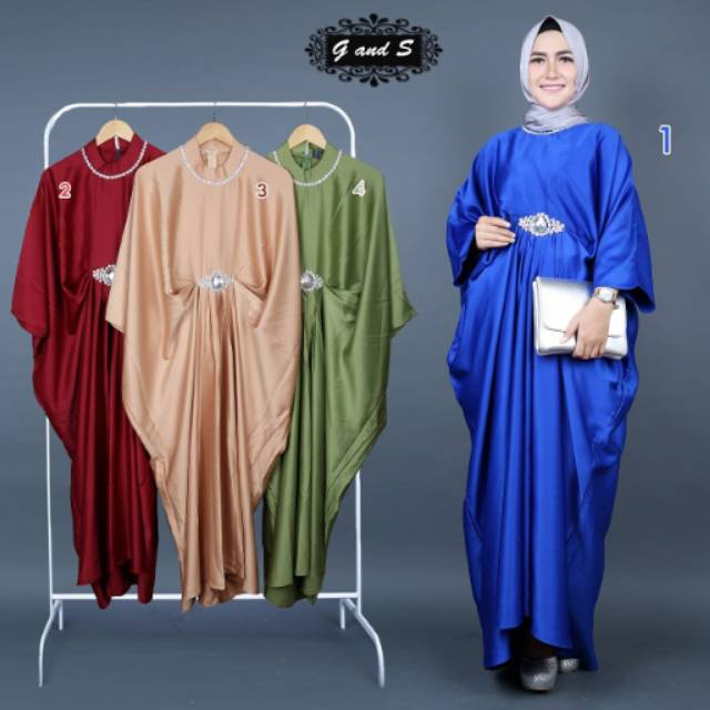 Kaftan payet satin