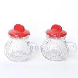Wadah / Tempat Madu Susu Gula Cair Kecap Kaca