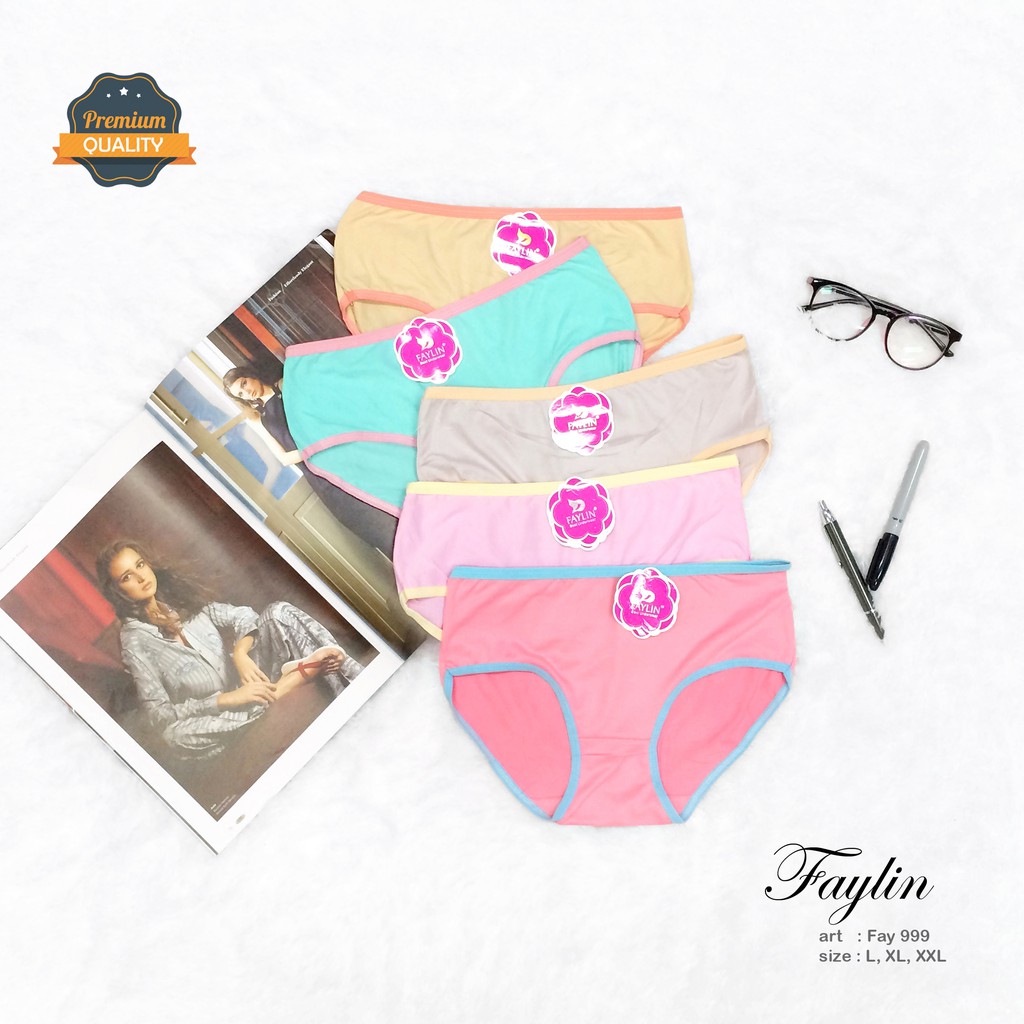 FAYLIN | Celana Dalam Wanita Rainbow / Size L, XL, XXL / art FAY 999