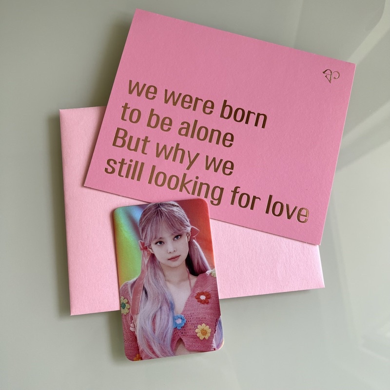 Photocard Jennie Blackpink Merch MD The Show With Lyrics Card Ice Cream PC Official