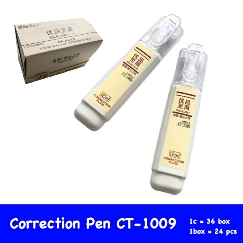 

Correction Fluid / Tipe x Davis CT-1009 12ml ( Pcs )