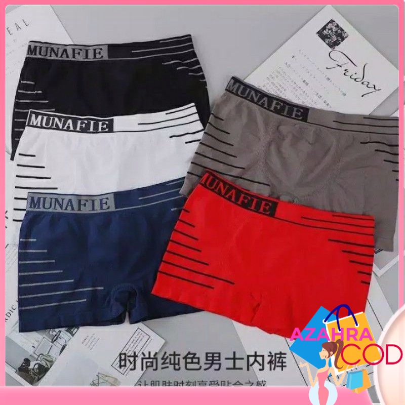 AZAHRA CELANA DALAM  PRIA CD BOXER MUNAFIE new stripes munafie boxer pria