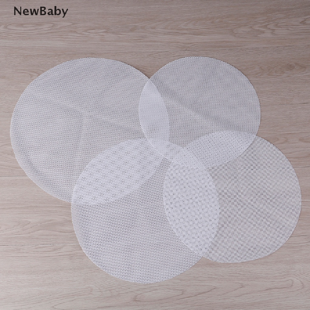 NewBaby Round Non-Stick Silicone Mesh Cloth Baking Liners Steamer Pad Dumplings Buns Mat ID