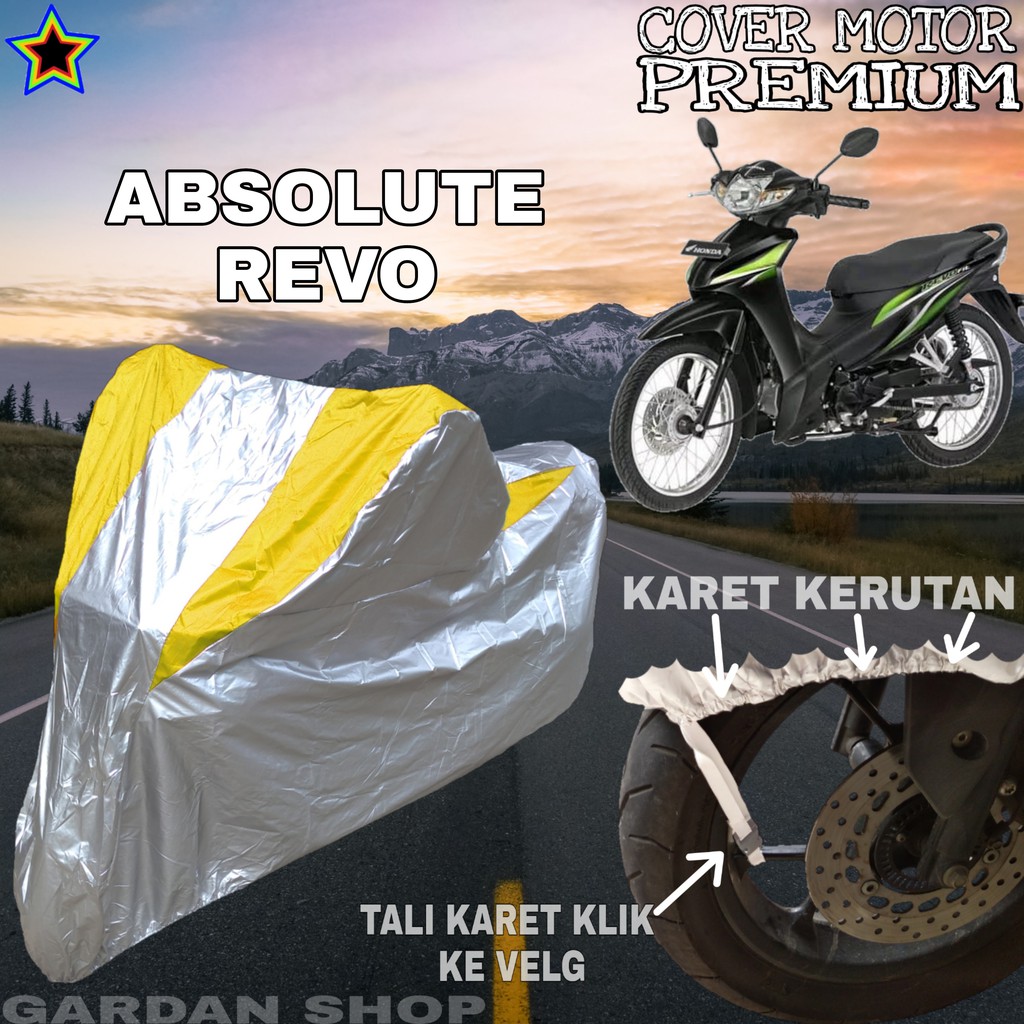 Sarung Motor ABSOLUTE REVO Silver KUNING Body Cover Revo PREMIUM