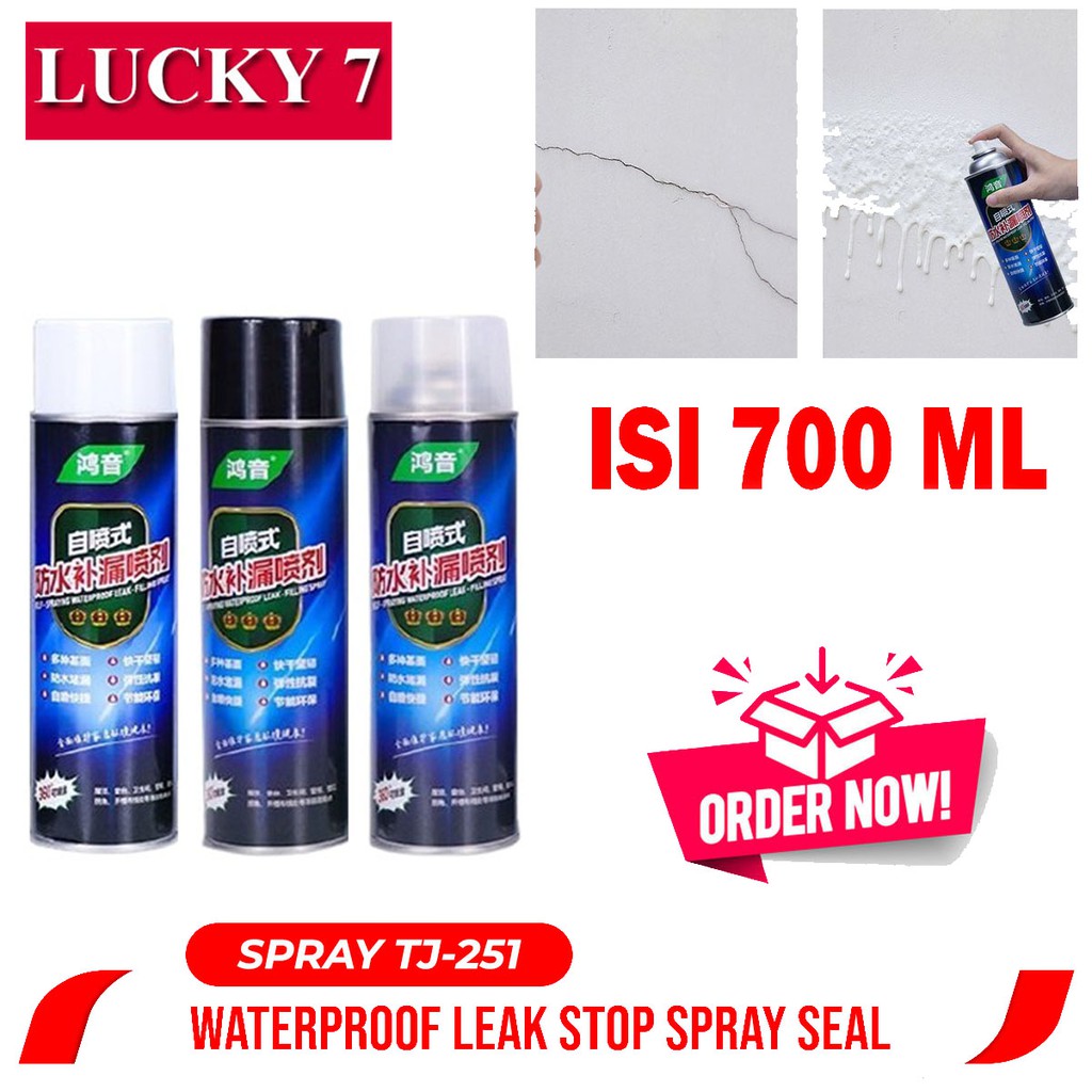 [ 700ML] CAT SEMPROTAN SPRAY PENAMBAL ANTI BOCOR ATAP GENTENG TEMBOK RETAK WATERPROOF