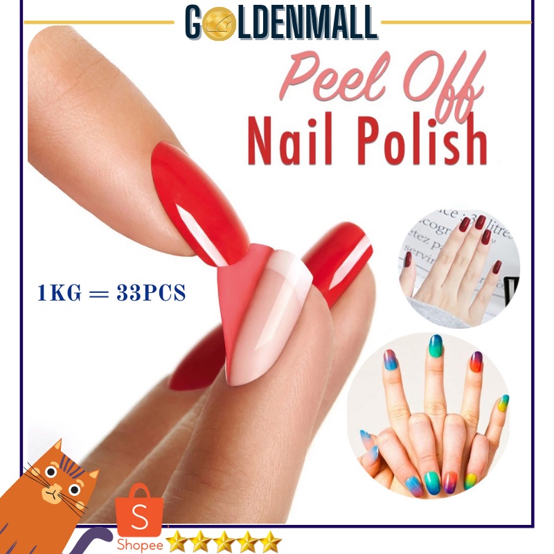 Kutek Nail Polish Peel Off / Kutek Peel Off Kupas Halal 40 Warna Tahan lama COD GM399