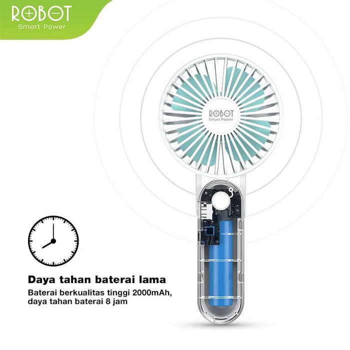 Robot Mini Fan USB Portable RT-BF11 - Powerbank 2.000 mAh