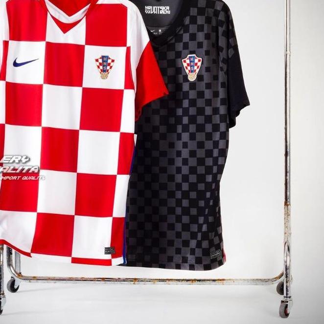 ➪ Jersey Baju Bola Grade Ori Kroasia / Croasia Euro 2021 ♦
