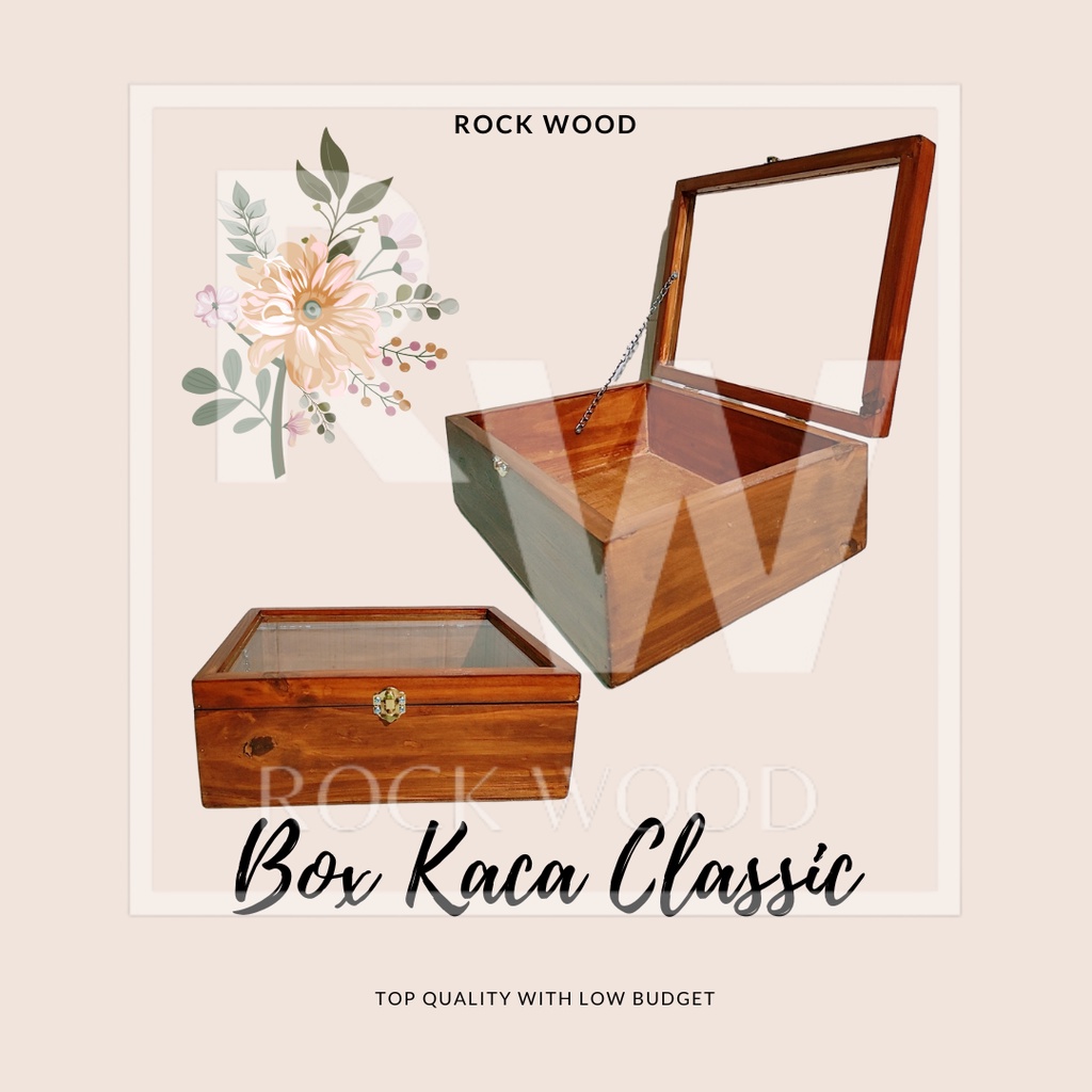 Box Kaca Custom Ukuran 40x30x15