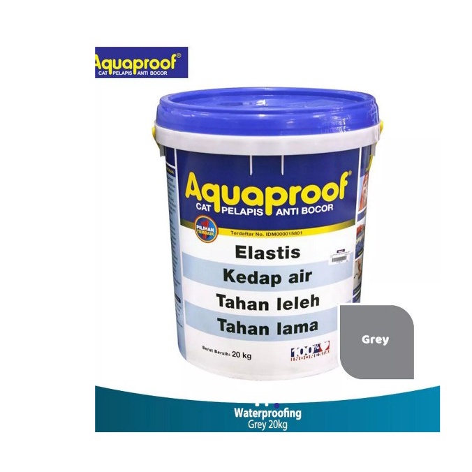 Jual Aquaproof Cat Waterproofing Anti Bocor Grey 20kg Shopee Indonesia 9118