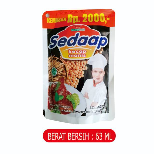 

Sedaap Kecap Manis Kemasan Ekonomis 63 Ml