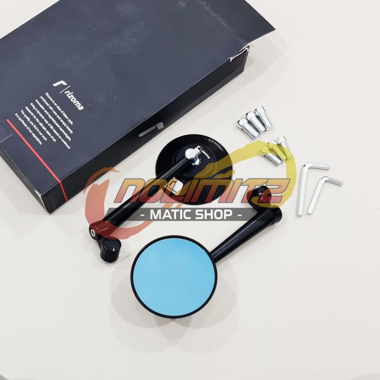 Spion Rizoma Retro Bulat CNC Aluminium Vespa W175 Scoopy XSR 155