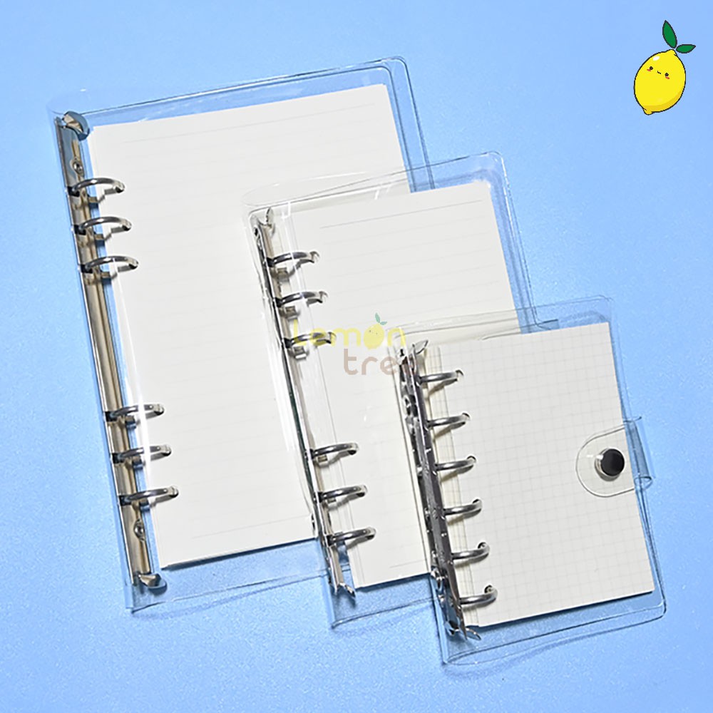 

Binder Transparan Korean Style Clear Cover 6 Ring Binder