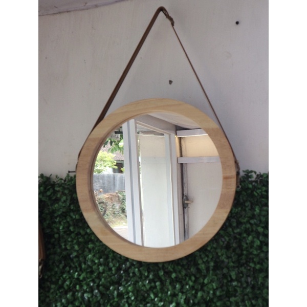 cermin gantung, kaca gantung bulat, kaca toilet