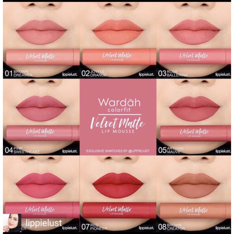 Wardah Velvet Matte Lip cream