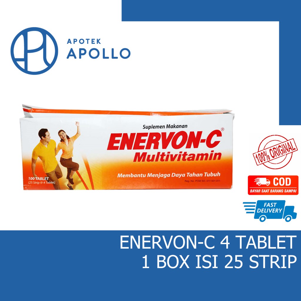 ENERVON C STRIP PER BOX ISI 25 STRIP X 4 TABLET