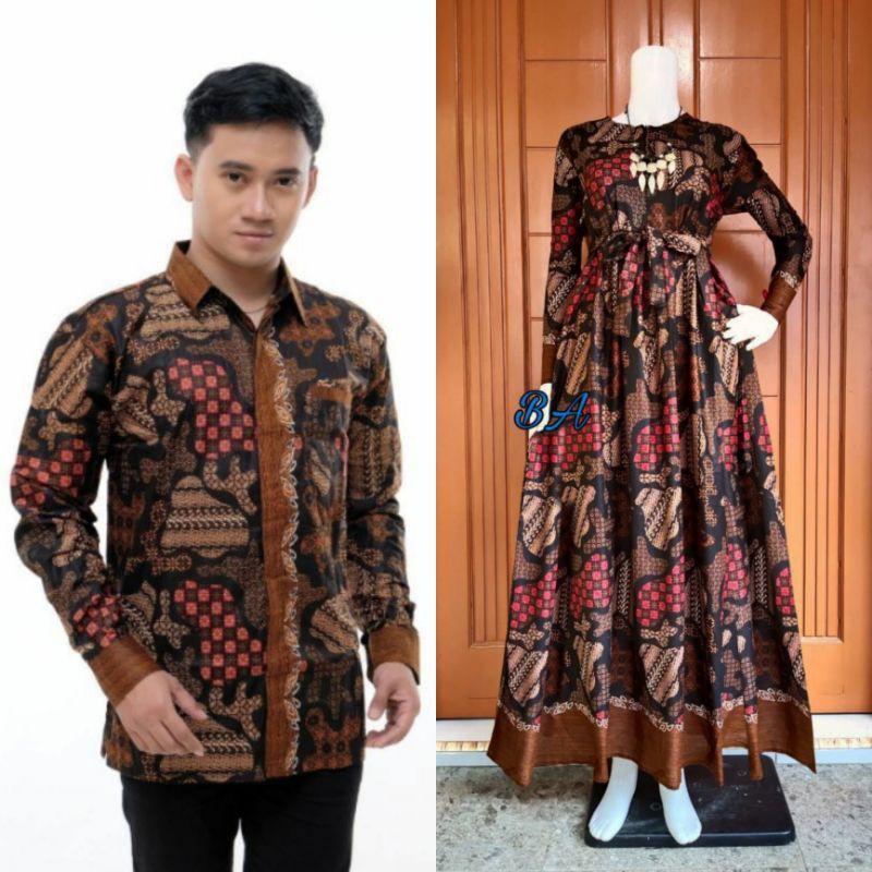 Maura Couple - Sania Ruffle Batik Couple GARANSI TERMURAH-pulau