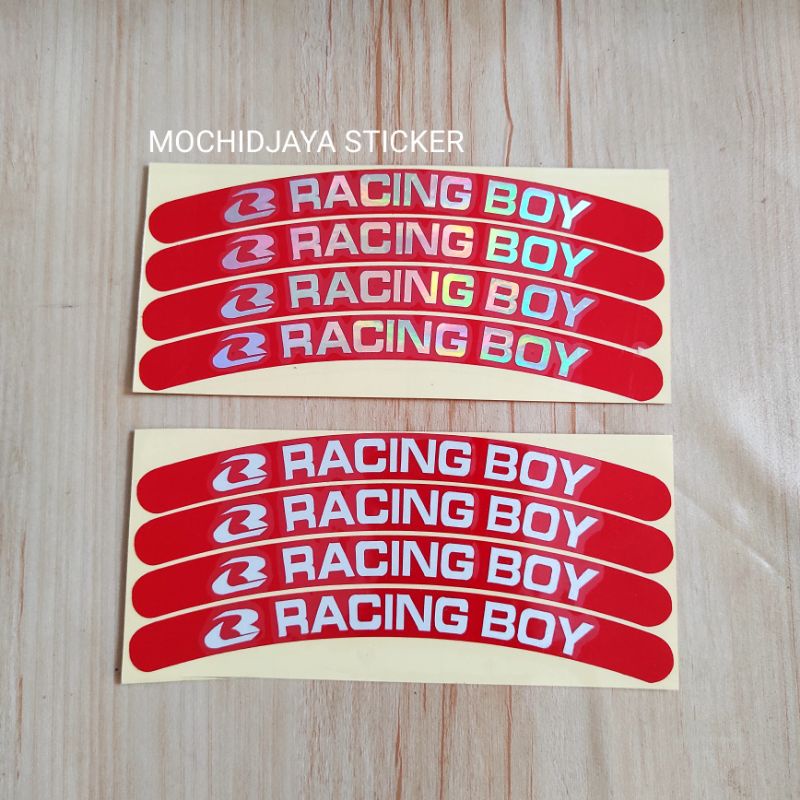 Stiker velg list velg racing boy stiker cutting racing boy terbaik