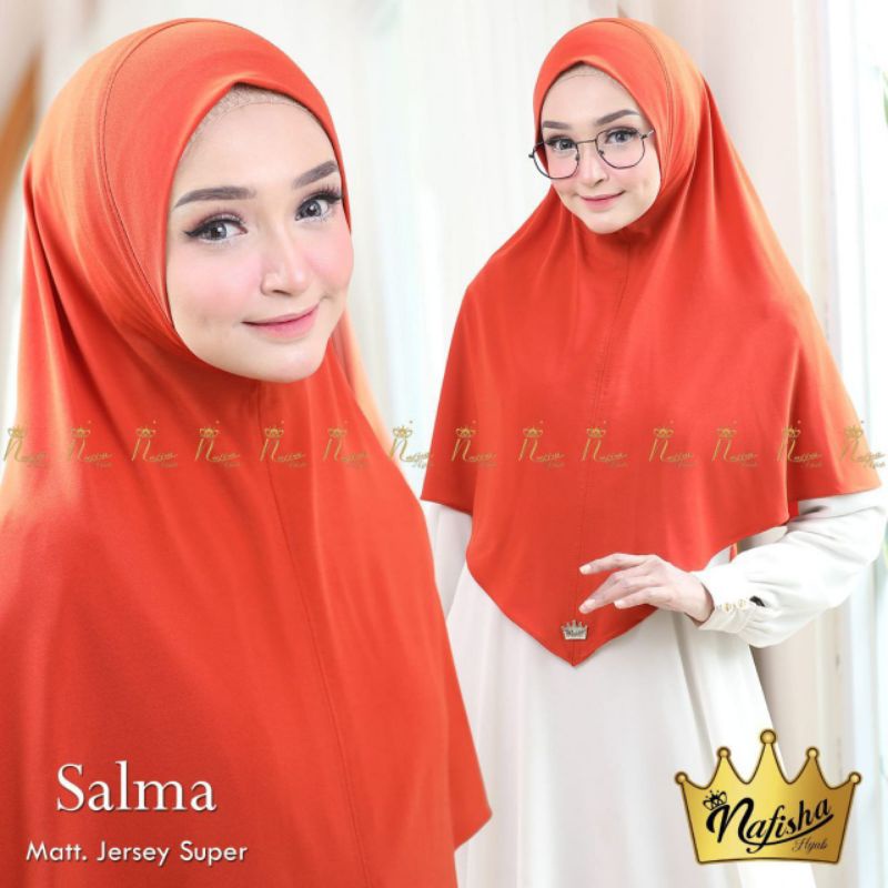 ORI NAFISHA HIJAB BERGO MALAY SALMA SIRIA MALAI JERSEY PREMIUM ORIGINAL NAFISA DOA IBU ADEL HIJAB JU