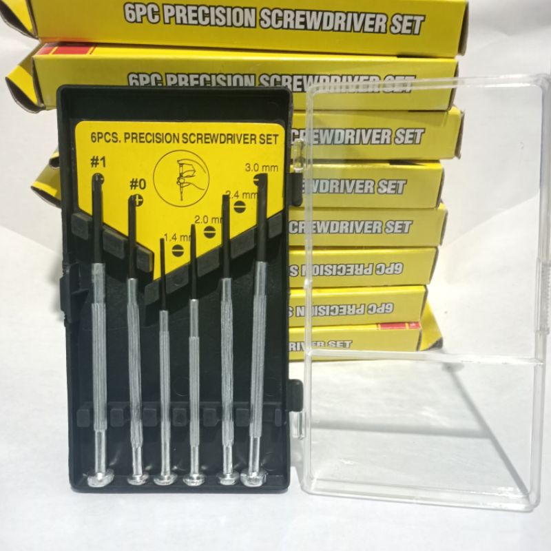 Obeng set minus dan pluss isi 6 pcs harga grosir obeng murah