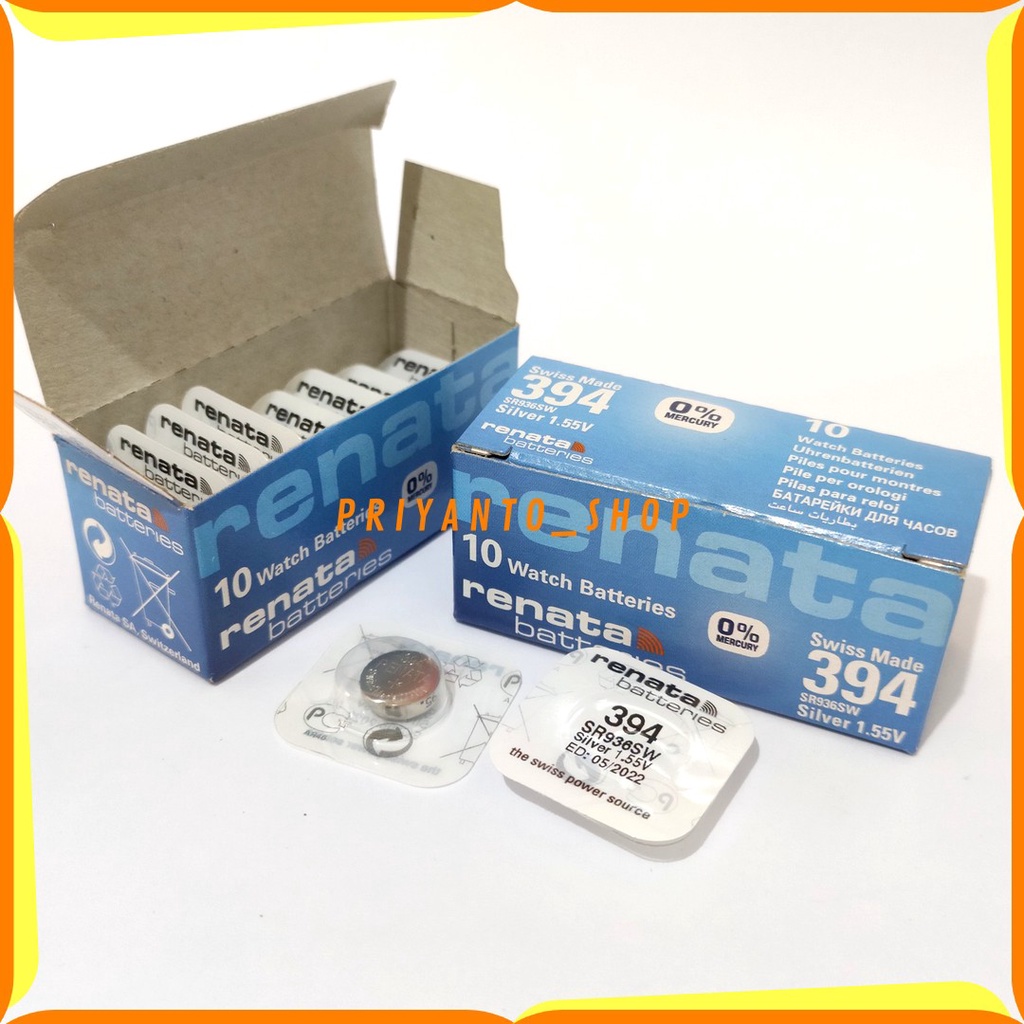 BATERAI JAM TANGAN RENATA 394 SR936SW SR936 SR 936 SW 394 BATTERY BATERAI ORIGINAL