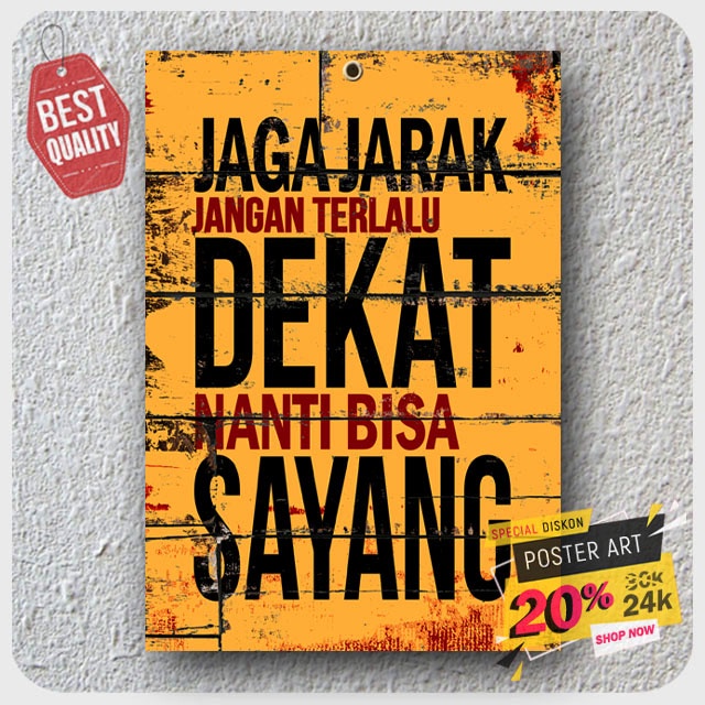 Pajangan Poster Motivasi - Dekorasi rumah - hiasan dinding motivasi - quotes dinding - poster quotes - 203028STA