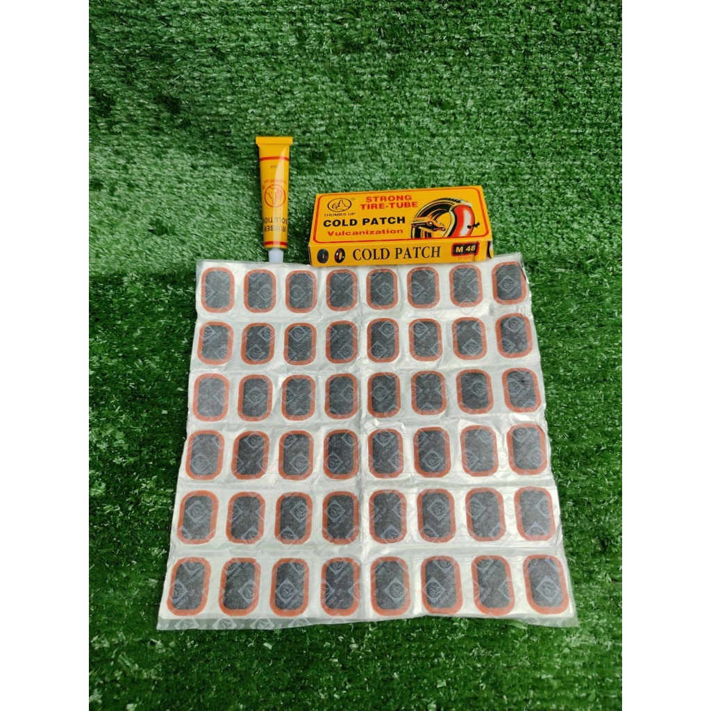 Terlaris Alat Tambal Ban Sepeda / Cold Patch / Tip Top Ukuran M ( 48 Patch ) / COLD PATCH M48