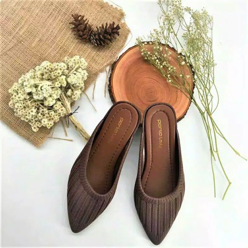 Sandal sepatu Mules jelly wanita porto lady size 36-40