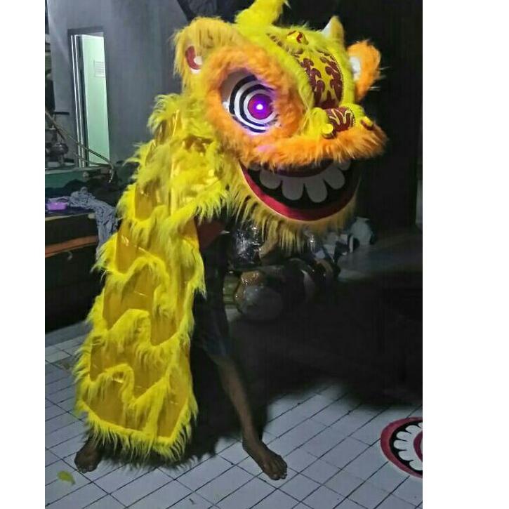 MURAH MERIAH.. Barongsai dewasa (60x50x45 cm), kelopak berkedip, mata nyala, jubah 1,5 meter