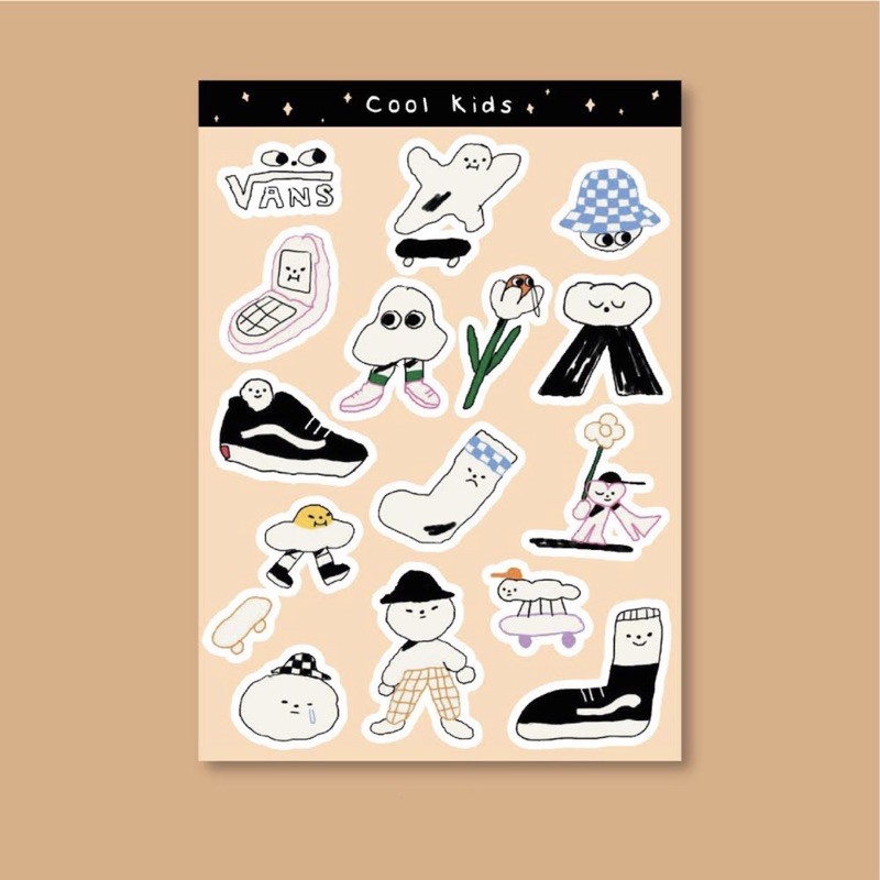 

Cool Kids Sticker Sheet