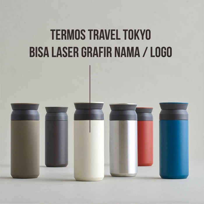 CUSTOM TUMBLER TERMOS TRAVEL 500 ml LASER GRAFIR NAMA / LOGO