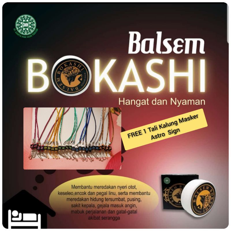 Balsam balsem pak oles  bokashi