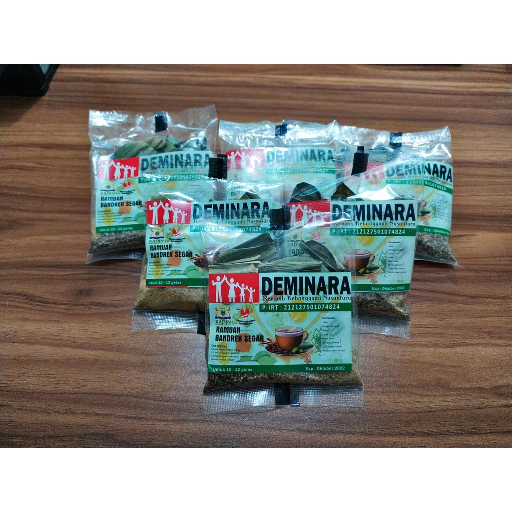 Minuman Herbal Instant Bubuk - Bandrek Sehat Instant Deminara 1Sachet