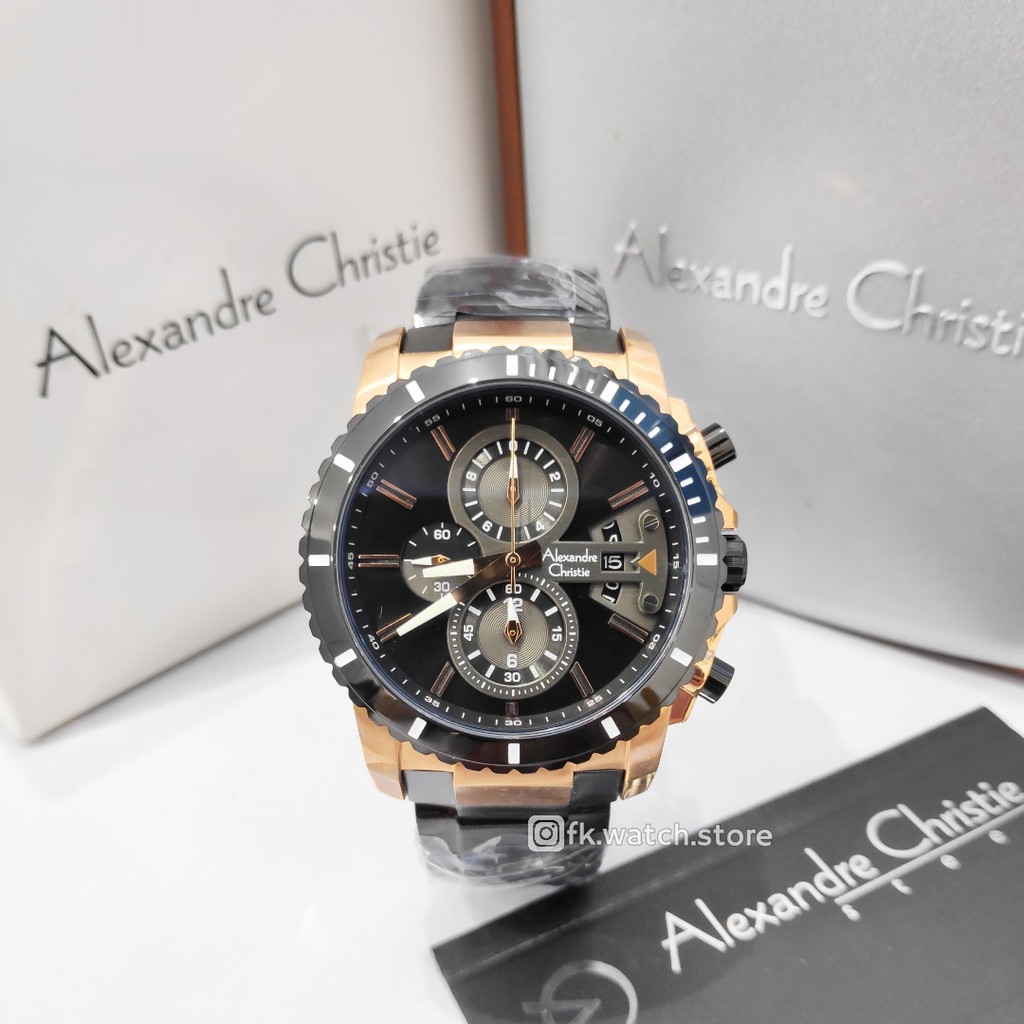 Alexandre Christie AC 6532 MC Chronograph Jam Tangan Pria ORIGINAL