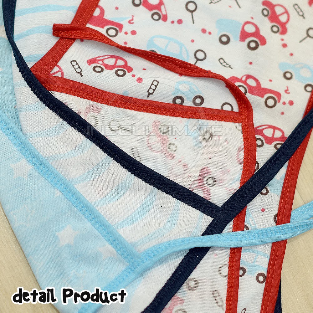 6 Pcs Popok Tali Bayi Seri [Ukuran M] BY-6103-CD Popok Kain bayi Popok Kain Tali Popok Bayi