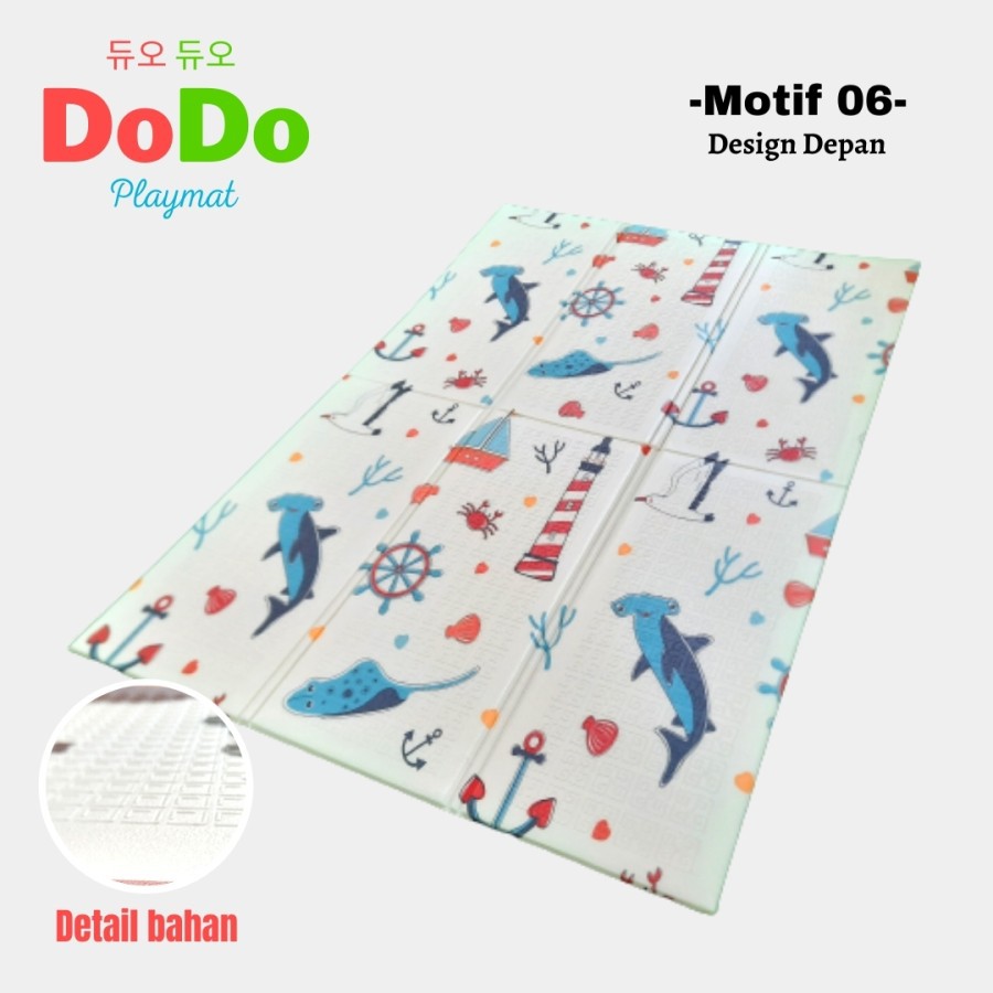 Karpet DODO Basic Playmat Anak 120x180 - Design 06 MOTIF BABY SHARK