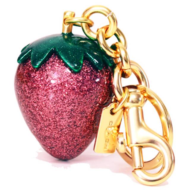 Gantungan Tas Coach Strawberry Bag Charm Key Chain