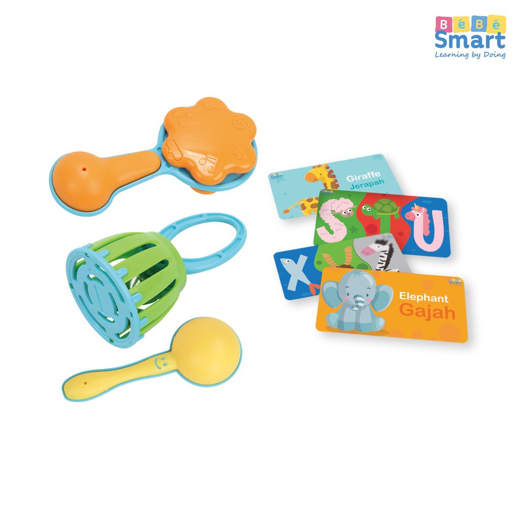 Castle - Bebe Smart Rattles &amp; Flash Card - Mainan Anak