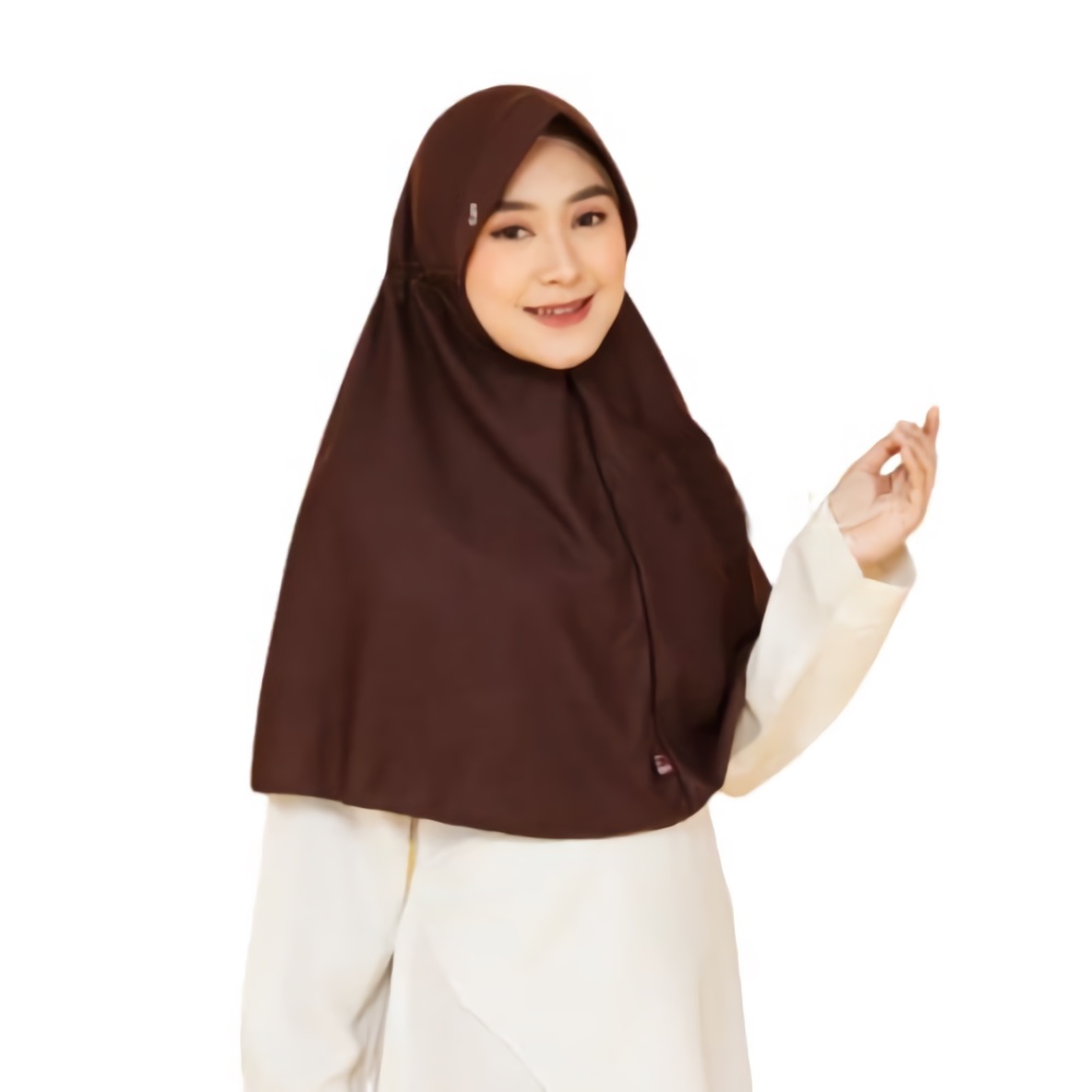 Kerudung Sekolah Serut Samping Size L, XL Kerudung Anak Sekolah SD, SMP, SMA Nayla Hija'b