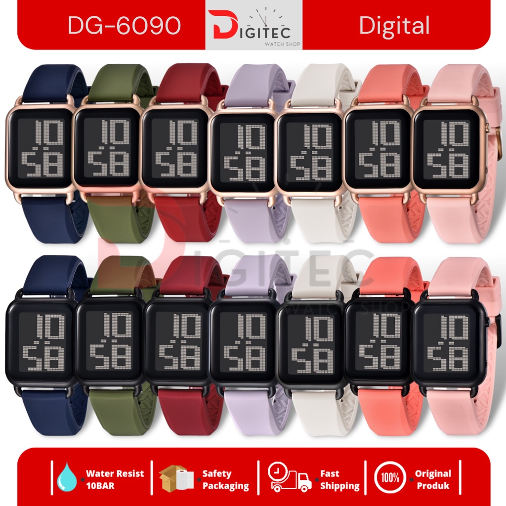 Jam Tangan DIGITEC Spesial Edition DG-6090/DG 6090/DG6090 +1 Free Strap Digitec Original 100%