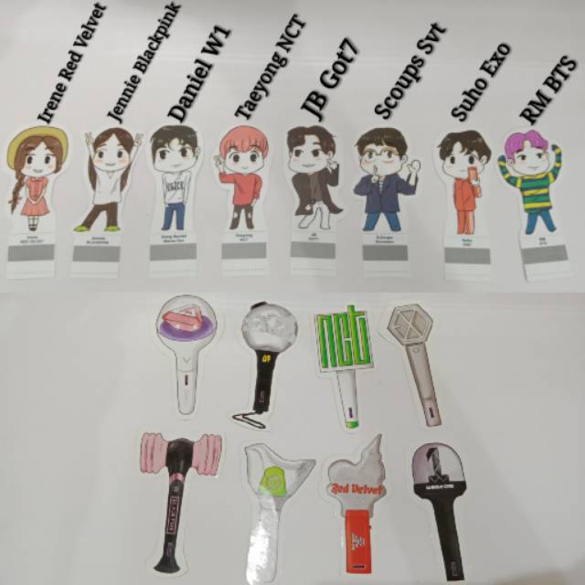 Bayar Di Tempat]BTS BT21 DIY Kartun stiker GOT7 EXO wanna salah