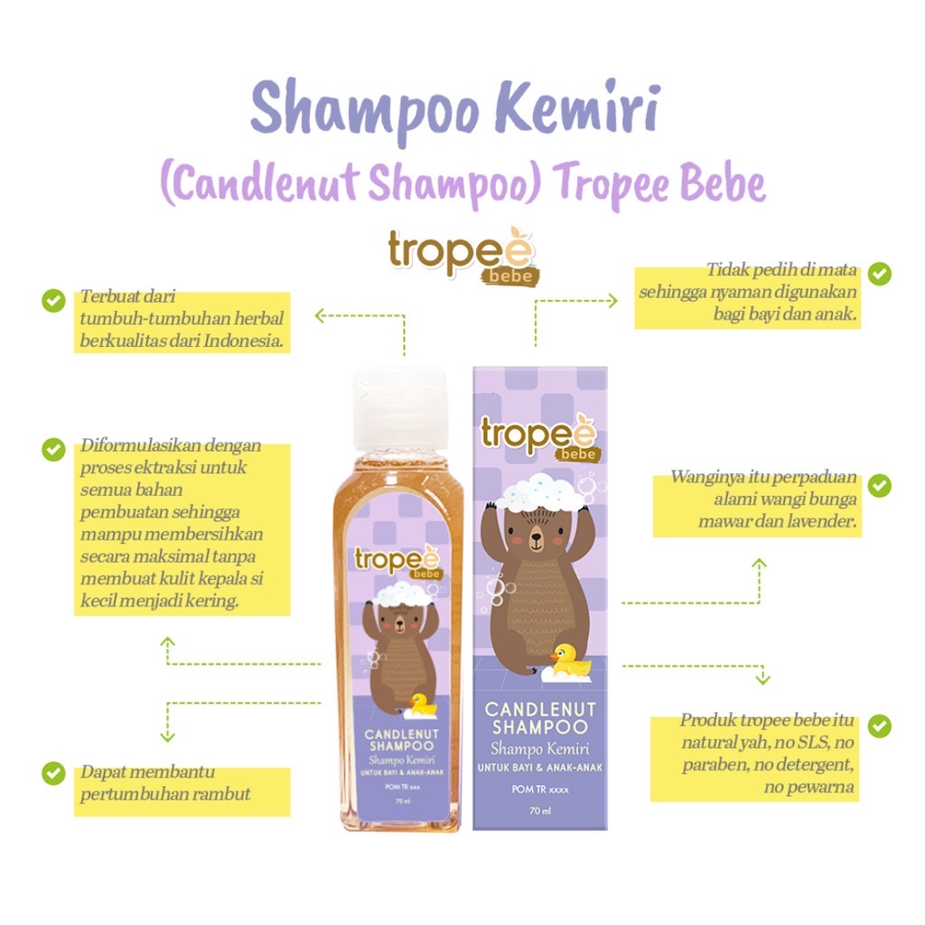 TROPEE BEBE SHAMPOO KEMIRI BAYI &amp; ANAK ANAK / 100ML