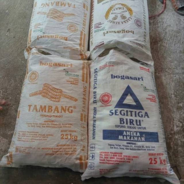 Karung plastik bekas terigu 25kg