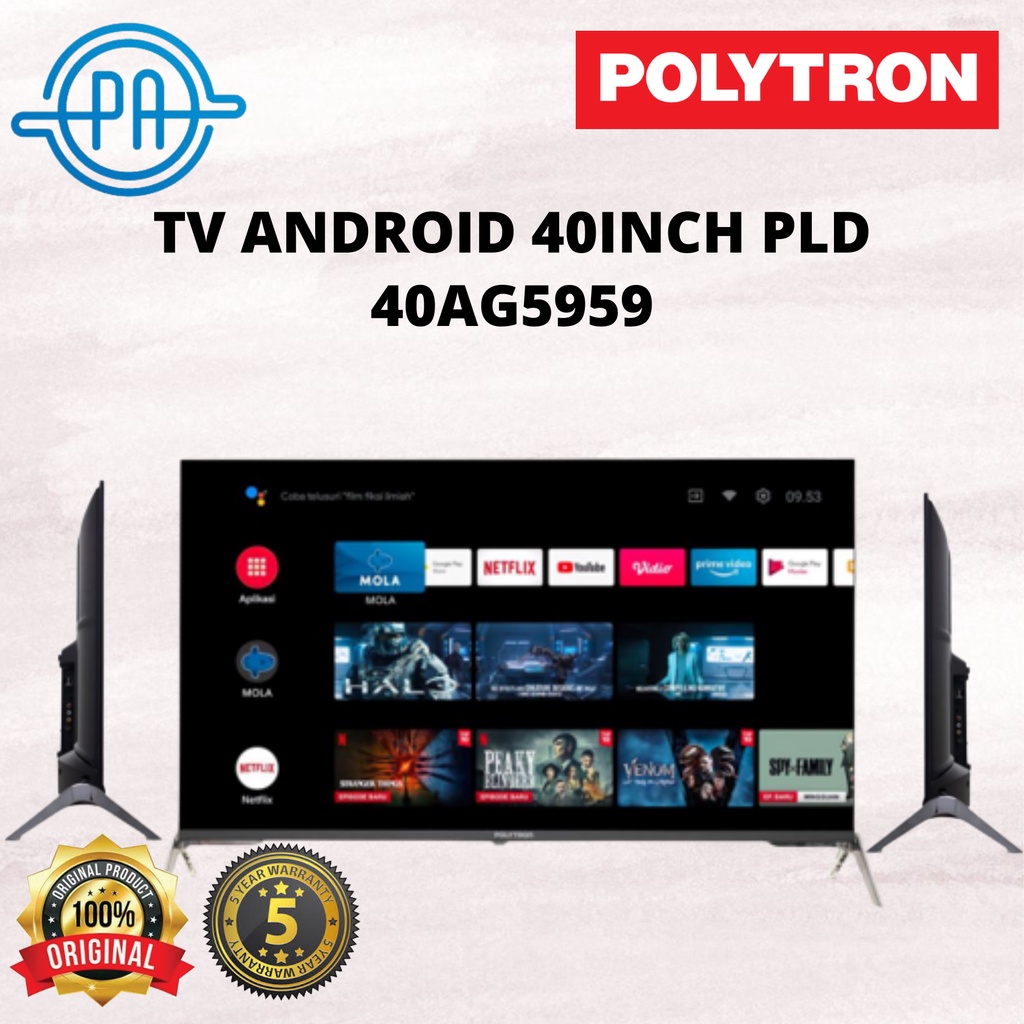 TV ANDROID POLYTRON PLD 40AG5959 40INCH 40AG