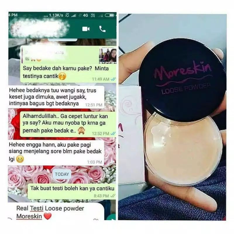 Moreskin Loose Powder 100% Original NASA | Moreskin Bedak Tabur